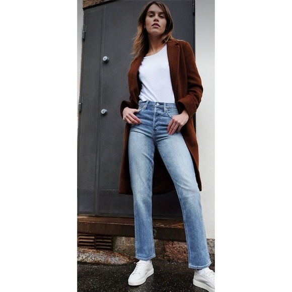 Denim Forum The Arlo High Rise Straight - Picture 1 of 11